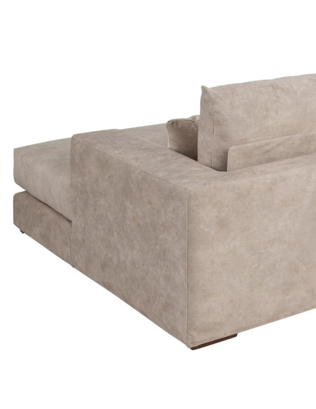 Grand canapé moderne avec méridienne déhoussable