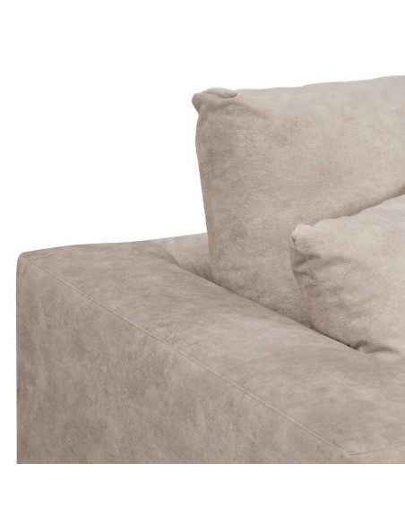 Grand canapé moderne avec méridienne déhoussable