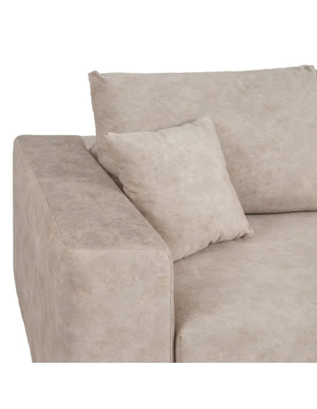 Canapé moderne en tissu beige déhoussable