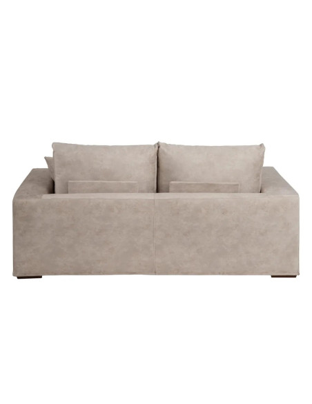 Canapé moderne en tissu beige déhoussable