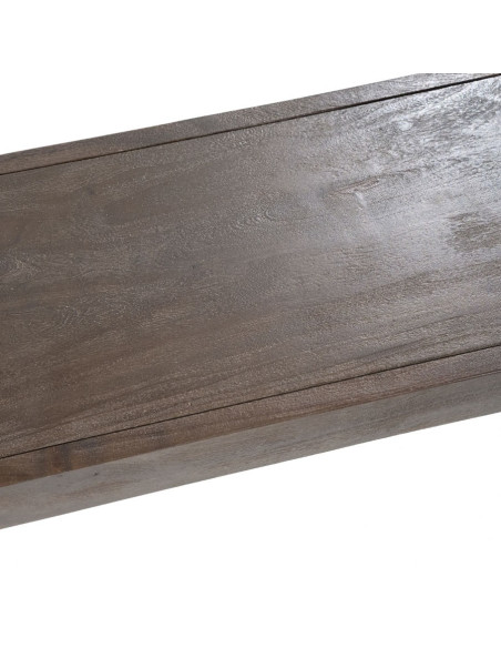 Console rectangle en manguier et verre Liam