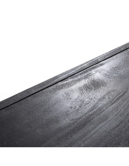 Console rectangle en manguier et verre Liam