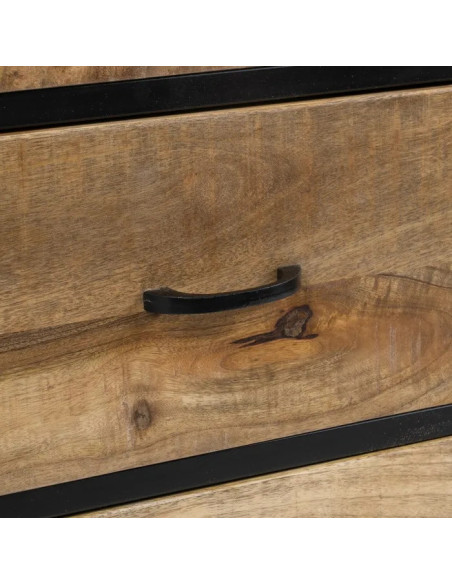 Buffet indus en manguier et métal noir Mara