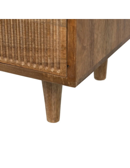 Table de chevet 2 tiroirs en bois massif