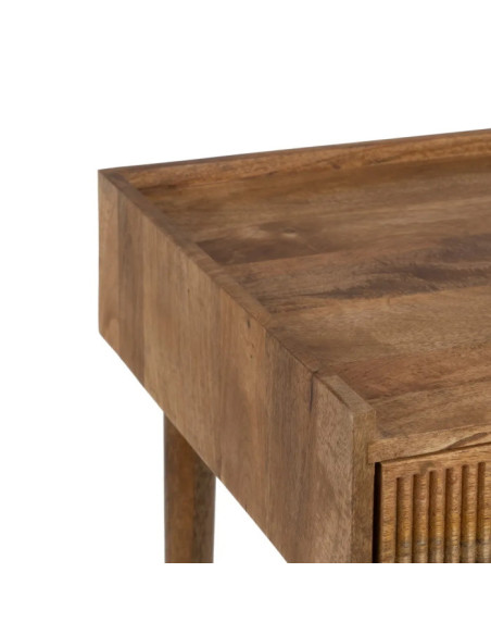Petit bureau avec niche et tiroir en bois massif Apri