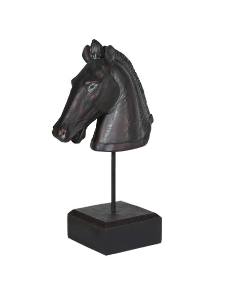 Statue tête de cheval sur socle