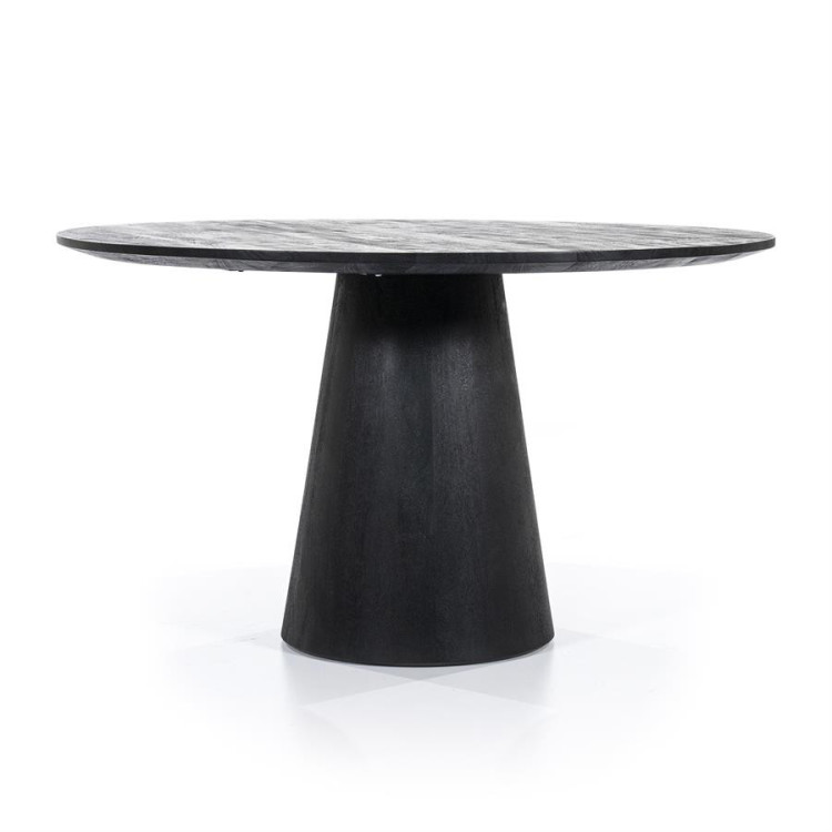 Table à manger ronde ARON en bois de...