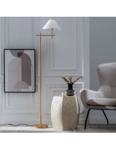 Lampe sur pied métal or...