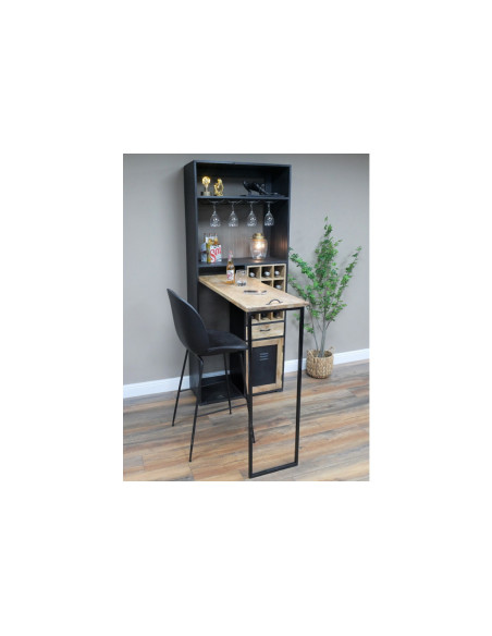 Armoire bar modulable avec casiers à bouteilles
