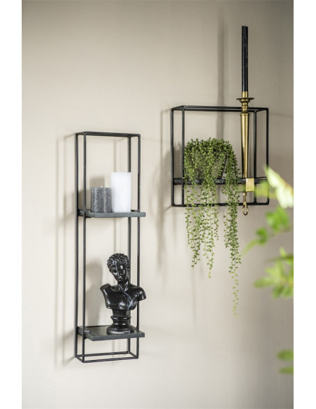Etagère murale marbre et métal Shelly
