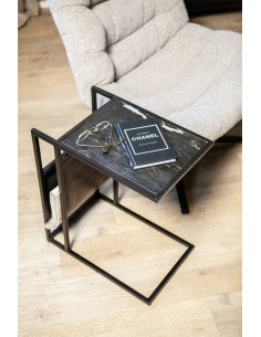 Bout de canapé en marbre...