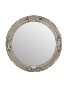 Miroir en bois beige...