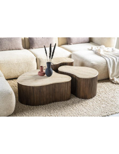 Table basse en manguier et...