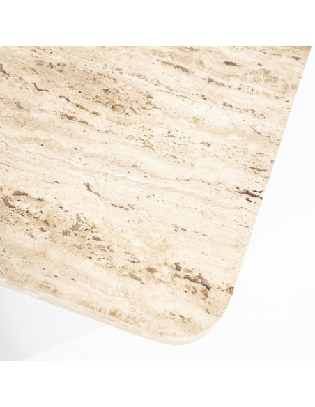Table basse de salon en travertin Travis