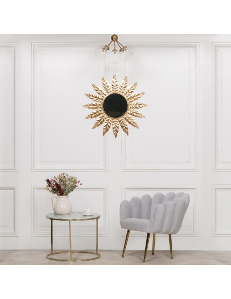 Table basse ronde en marbre blanc