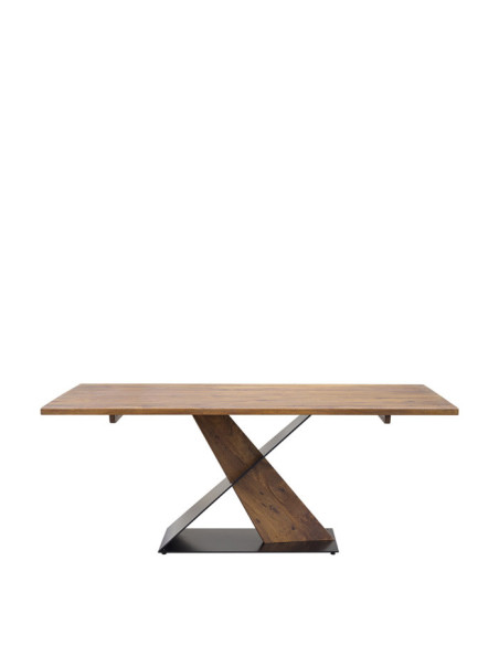 Table de repas en manguier et métal Munich