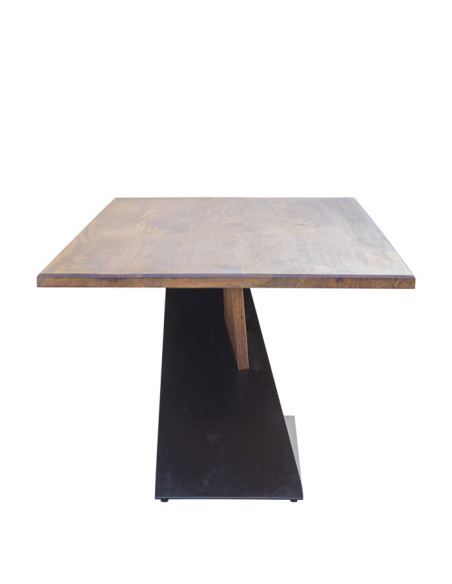 Table de repas en manguier et métal Munich