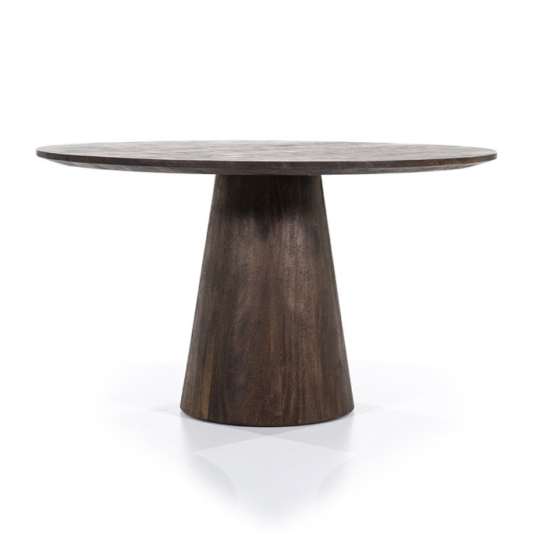 Table à manger ronde ARON en bois de...