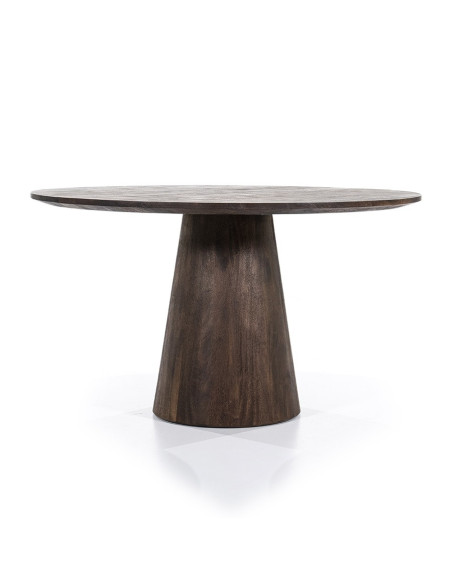 Table de repas ronde en bois massif Aron