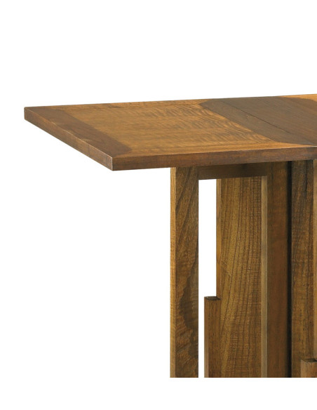 Table d'appoint pliable en bois massif de mindi