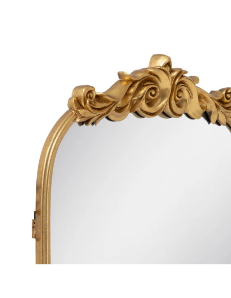 Miroir style ancien avec ornement couleur or