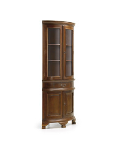 Encoignure vitrée en bois...