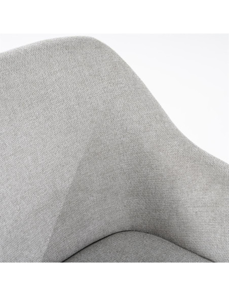 Fauteuil en tissu coque pivotant Mamé