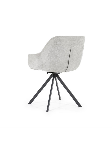 Fauteuil en tissu coque pivotant Mamé