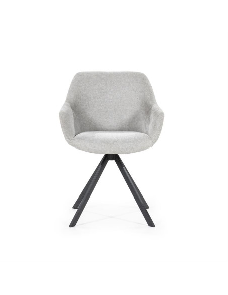Fauteuil en tissu coque pivotant Mamé