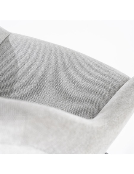 Fauteuil en tissu coque pivotant Mamé