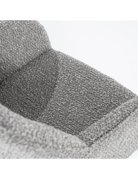 Fauteuil rotatif en tissu Fabio