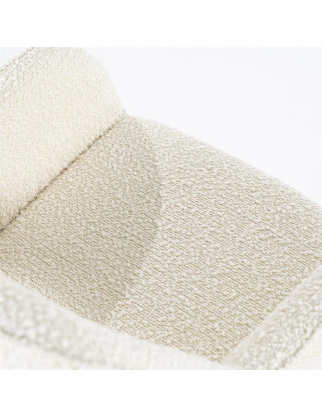 Fauteuil rotatif en tissu Fabio