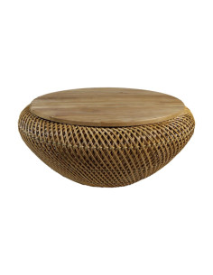 Table basse ronde rotin...