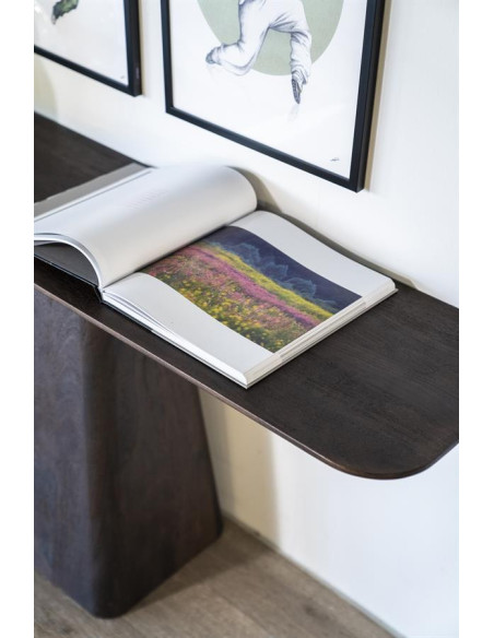 Console design en bois massif 180 cm Aron