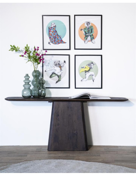 Console design en bois massif 180 cm Aron