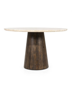Table ronde avec plateau en...