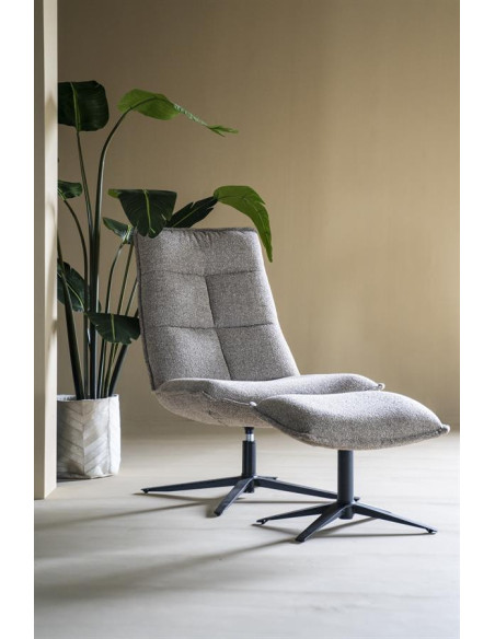 Fauteuil relax avec pouf Marcus