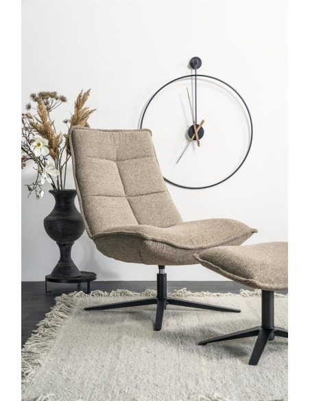 Fauteuil relax avec pouf Marcus