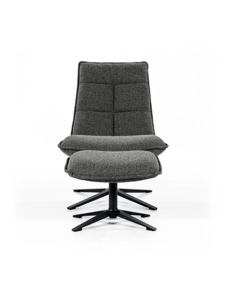 Fauteuil relax avec pouf Marcus