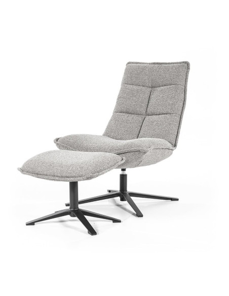 Fauteuil relax avec pouf Marcus
