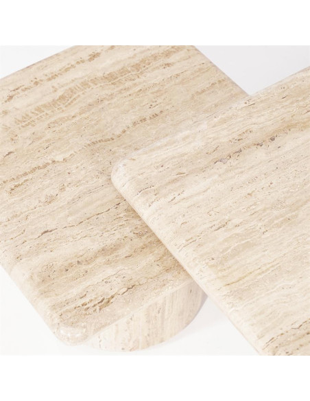 Table basse en travertin Théo