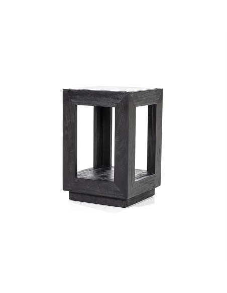 Bout de canapé en manguier et verre Liam