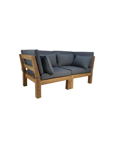 Banquette de jardin en teck Aruba (set de 2)
