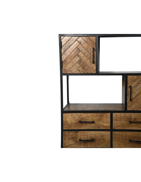 Armoire bibliothèque haute avec rangements Verona