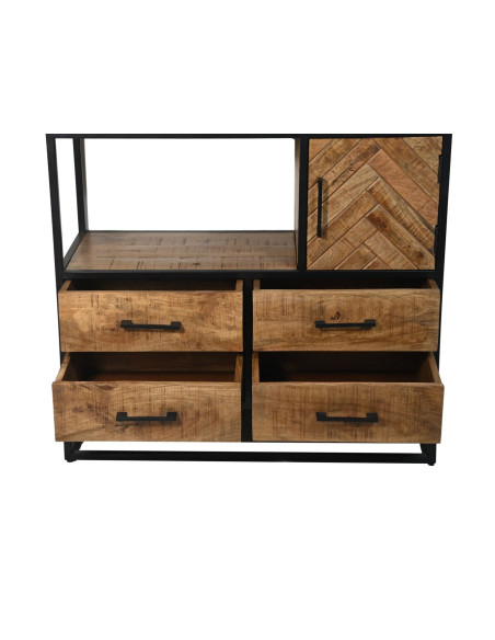 Armoire bibliothèque haute avec rangements Verona