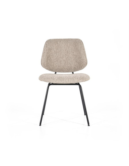 Chaise Design en tissu et métal Lynn