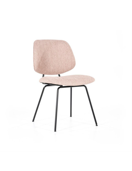 Chaise Design en tissu et métal Lynn