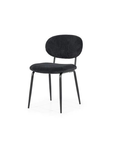 Chaise de repas en tissu Cosmo (lot de 2)