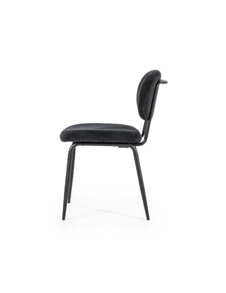 Chaise de repas en tissu Cosmo (lot de 2)