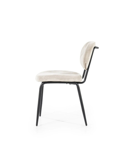 Chaise de repas en tissu Cosmo (lot de 2)